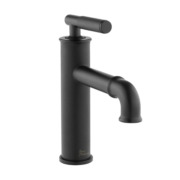 Swiss Madison Avallon Single Hole, Single-Handle Sleek, Bathroom Faucet in Matte Black - SM-BF90MB