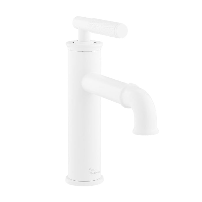 Swiss Madison Avallon Single Hole, Single-Handle Sleek, Bathroom Faucet in Matte White - SM-BF90MW