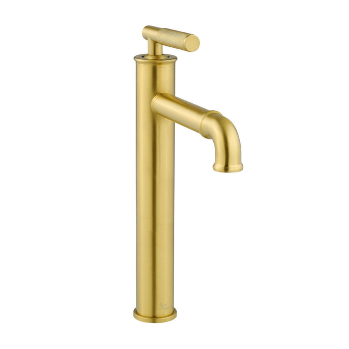 Swiss Madison Avallon Single Hole, Single-Handle Sleek, High Arc Bathroom Faucet in Brushed Gold - SM-BF91BG