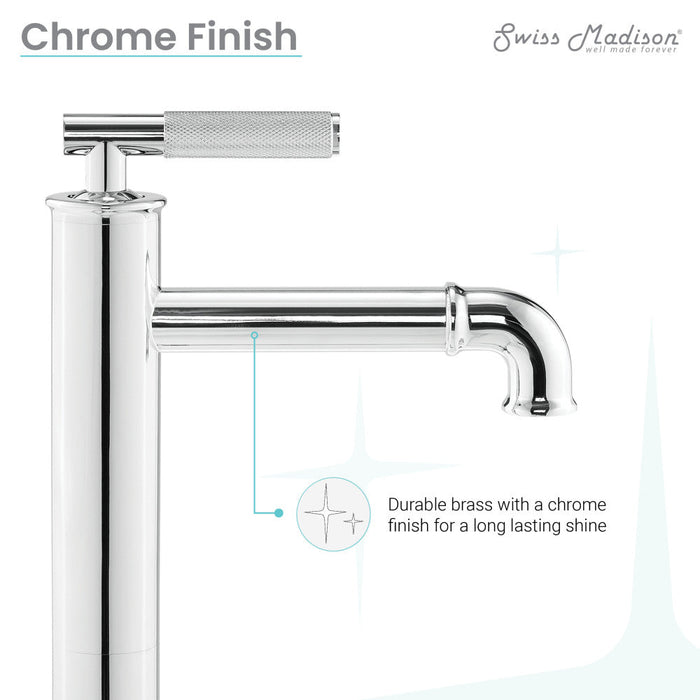 Swiss Madison Avallon Single Hole, Single-Handle Sleek, High Arc Bathroom Faucet in Chrome - SM-BF91C