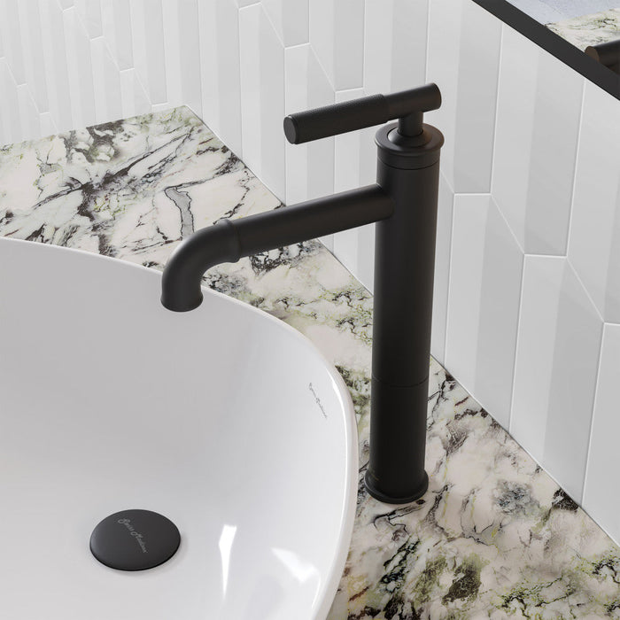 Swiss Madison Avallon Single Hole, Single-Handle Sleek, High Arc Bathroom Faucet in Matte Black - SM-BF91MB