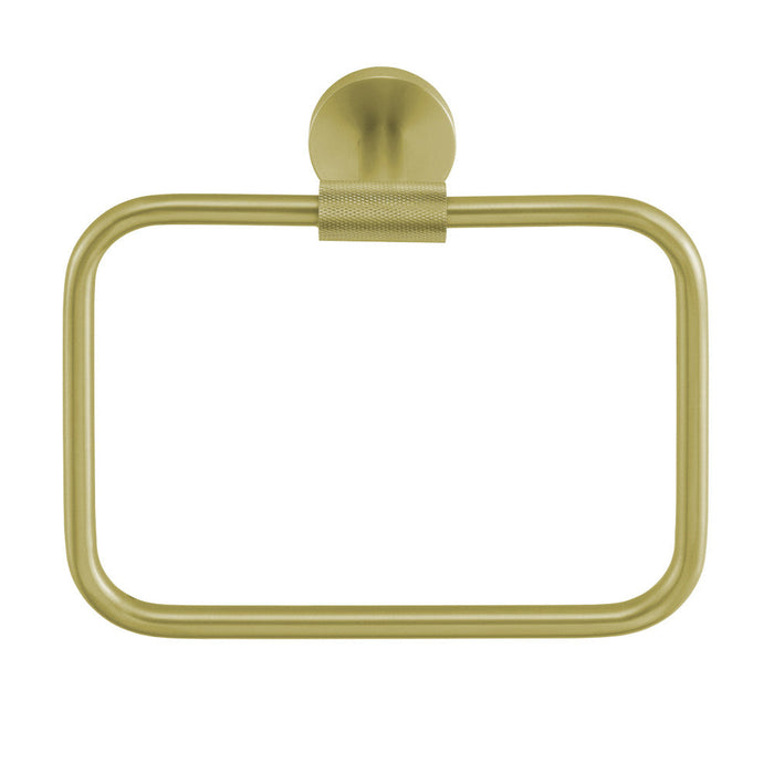 Swiss Madison Avallon Towel Ring in Brushed Gold - SM-TR00BG