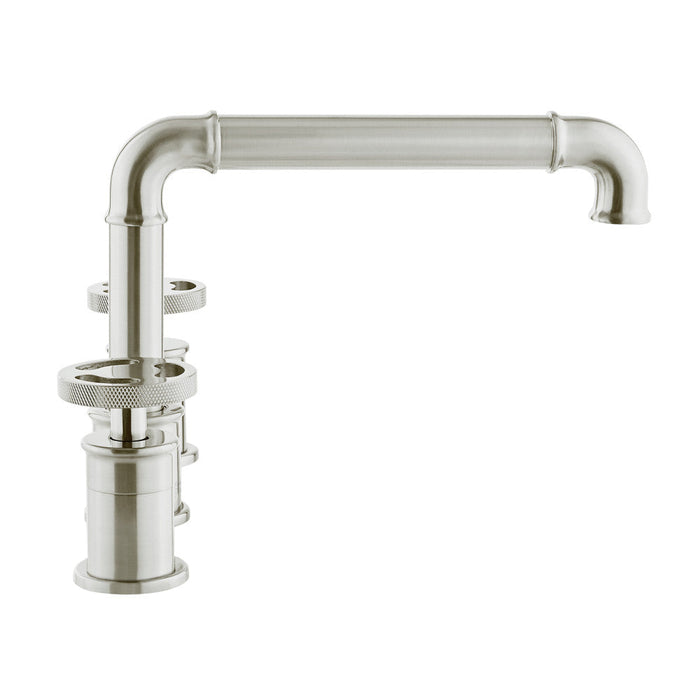 Swiss Madison Avallon 8 in. Widespread, 2-Handle Wheel, Bathroom Faucet in Brushed Nickel - SM-BF82BN