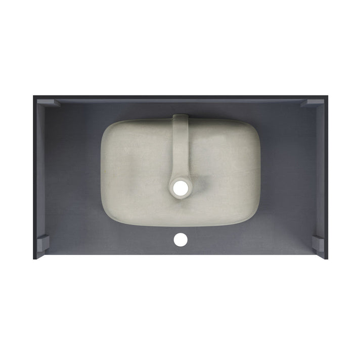 Swiss Madison Avancer 36'' Wall Mount Sink In Black Marquina - SM-WS260BM