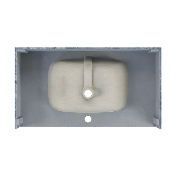 Swiss Madison Avancer 36'' Wall Mount Sink In Blue Celeste - SM-WS260BC