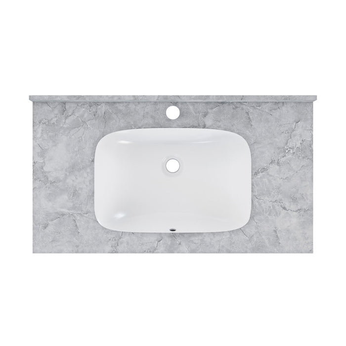 Swiss Madison Avancer 36'' Wall Mount Sink In Storm Grey - SM-WS260SG