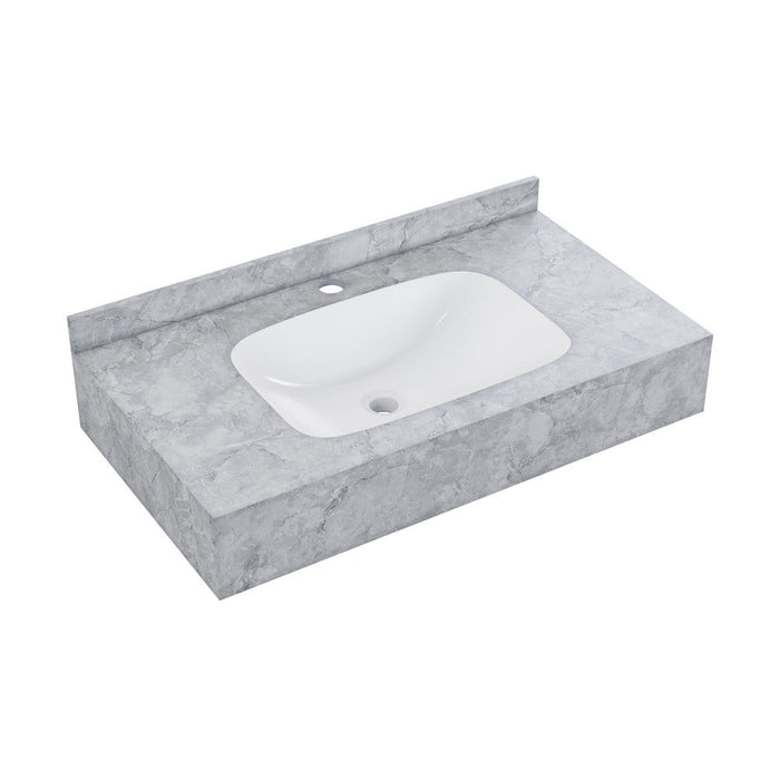 Swiss Madison Avancer 36'' Wall Mount Sink In Storm Grey - SM-WS260SG