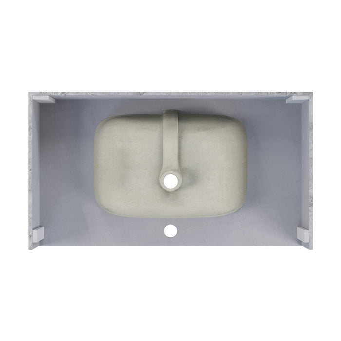 Swiss Madison Avancer 36'' Wall Mount Sink In Storm Grey - SM-WS260SG