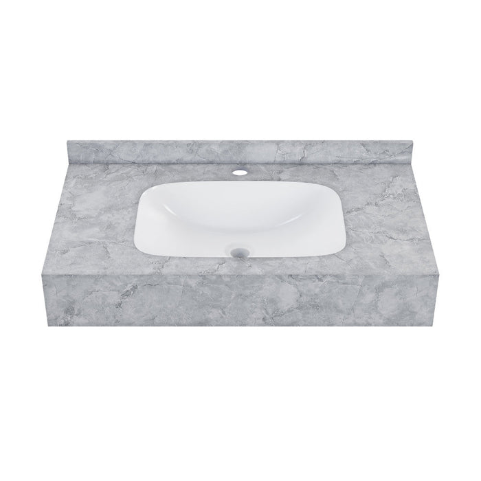 Swiss Madison Avancer 36'' Wall Mount Sink In Storm Grey - SM-WS260SG