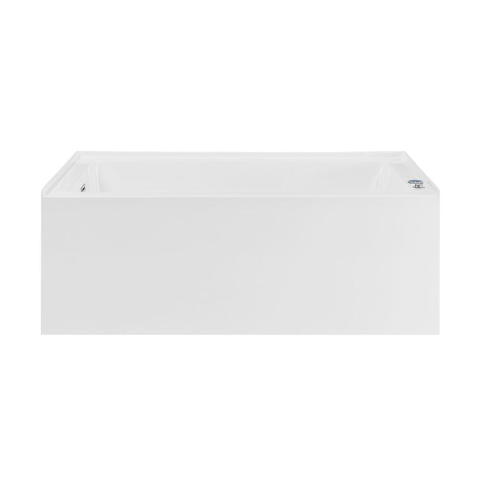 Swiss Madison Avancer 60" x 36" Left-Hand Drain Rectangular Alcove Whirlpool Bathtub with Apron - SM-AB590