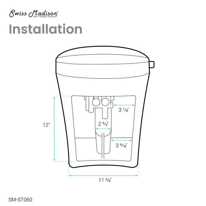 Swiss Madison Avancer Smart Tankless Elongated Toilet and Bidet, Touchless Vortex Dual-Flush 1.1/1.6 gpf - SM-ST060