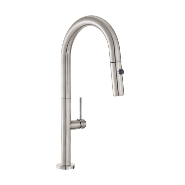 Swiss Madison Chalet Single Handle, Pull-Down Kitchen Faucet in Brushed Nickel