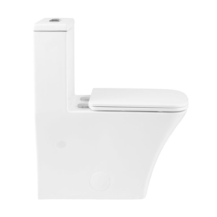 Swiss Madison Eclair One-Piece Square Toilet Dual-Flush 0.8/1.28 gpf