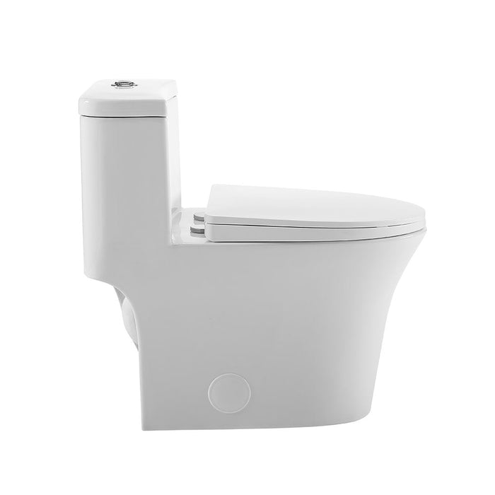 Swiss Madison Bastille One-Piece Elongated Toilet Vortex Dual-Flush 1.1/1.6 gpf - SM-1T128