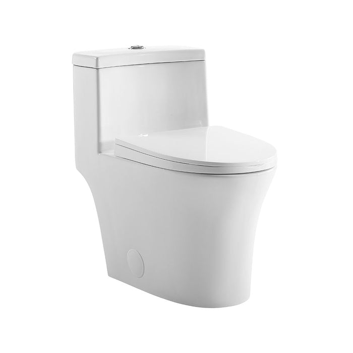 Swiss Madison Bastille One-Piece Elongated Toilet Vortex Dual-Flush 1.1/1.6 gpf - SM-1T128