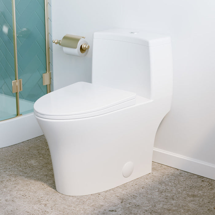 Swiss Madison Bastille One-Piece Elongated Toilet Vortex Dual-Flush 1.1/1.6 gpf - SM-1T128