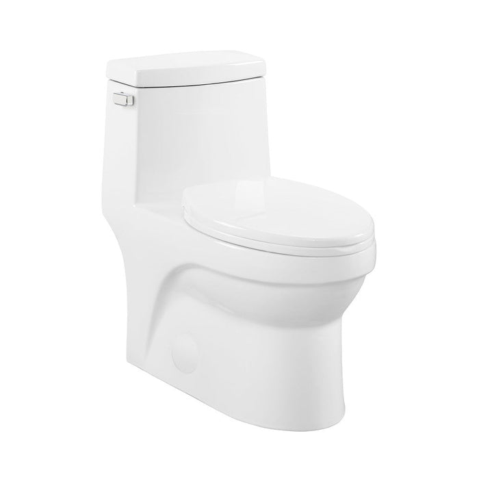Swiss Madison Virage One-Piece Elongated Left Side Flush Handle Toilet 1.28 gpf