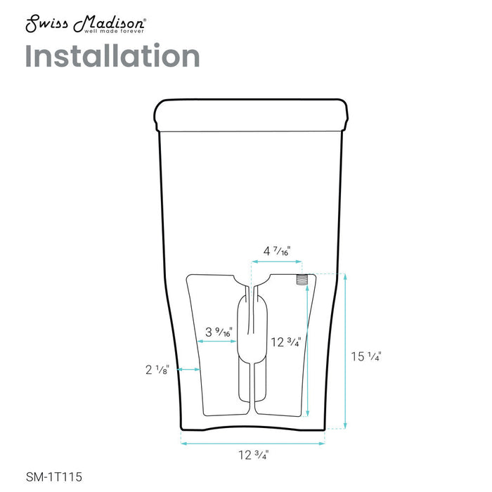 Swiss Madison Beau One-Piece Elongated Toilet Dual-Flush 1.1/1.6 gpf - SM-1T115