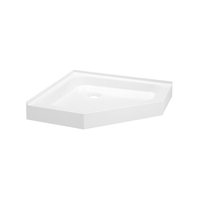 Swiss Madison Voltaire 36" x 36" Acrylic White, Single-Threshold, Center Drain, Neo-angle Shower Base