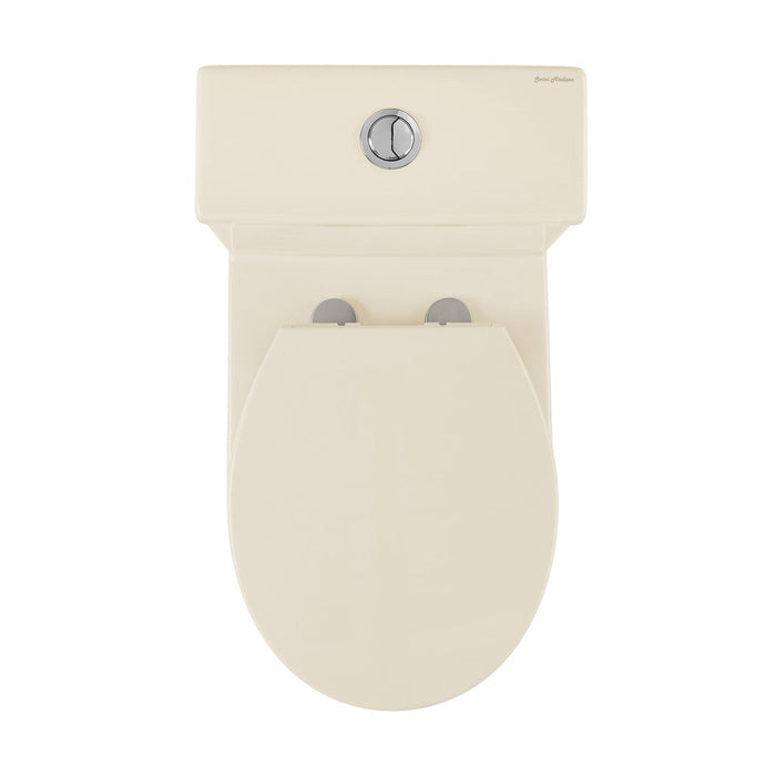 Swiss Madison Sublime III One-Piece Round Toilet Vortex™ Dual-Flush 0.95/1.26 gpf in Bisque