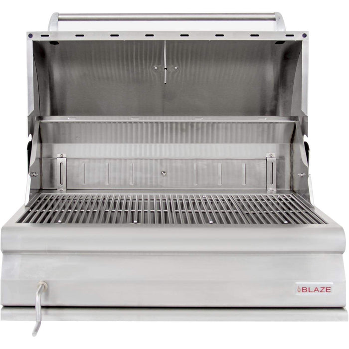 Blaze BLZ-4-CHAR Built-In Charcoal Grill with Adjustable Charcoal Tray, 32-inch BLZ-4-CHAR