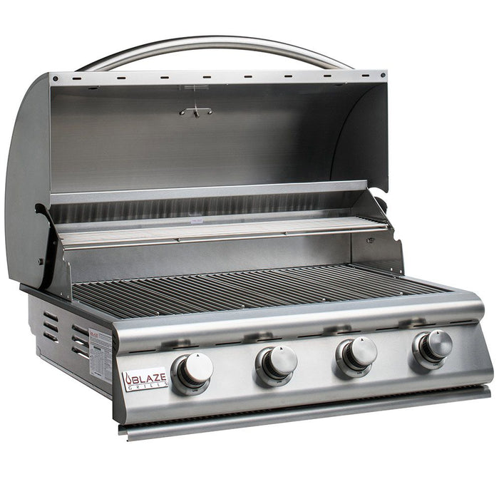 Blaze BLZ-4LBM Stainless Steel Built-In 4-Burner Gas Grill, 32-inch BLZ-4LBM-Config