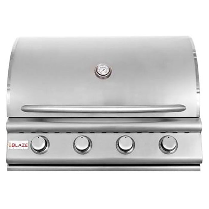 Blaze BLZ-4LBM Stainless Steel Built-In 4-Burner Gas Grill, 32-inch BLZ-4LBM-Config