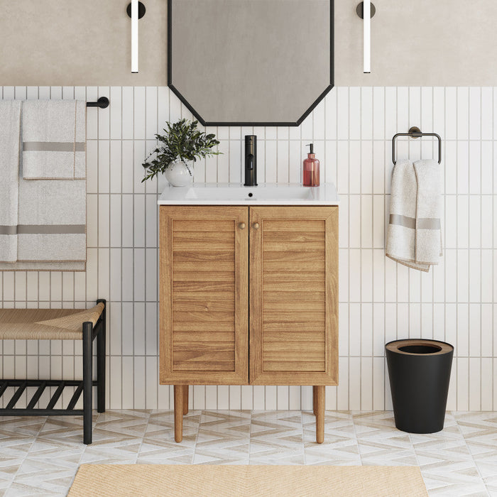 Swiss Madison Bron 24" Bathroom Vanity in Oak - SM-BV373