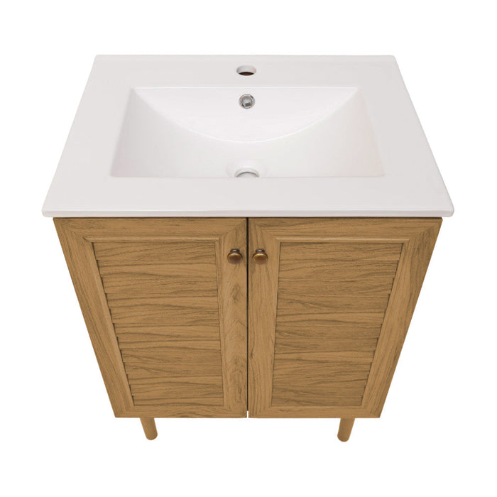 Swiss Madison Bron 24" Bathroom Vanity in Oak - SM-BV373