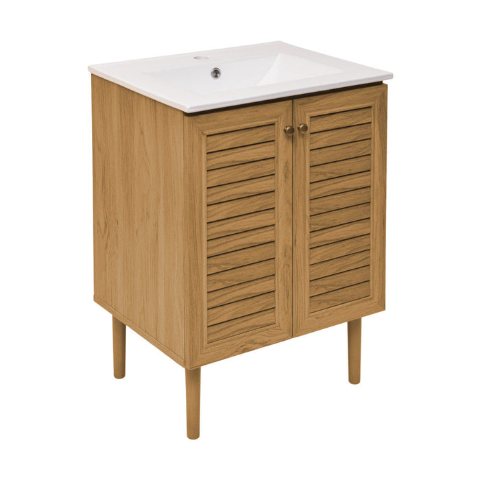 Swiss Madison Bron 24" Bathroom Vanity in Oak - SM-BV373