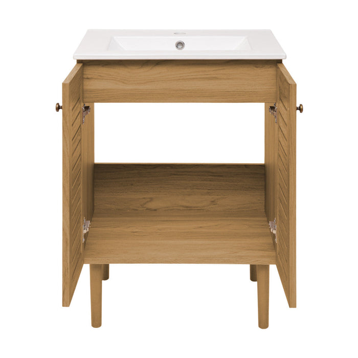 Swiss Madison Bron 24" Bathroom Vanity in Oak - SM-BV373