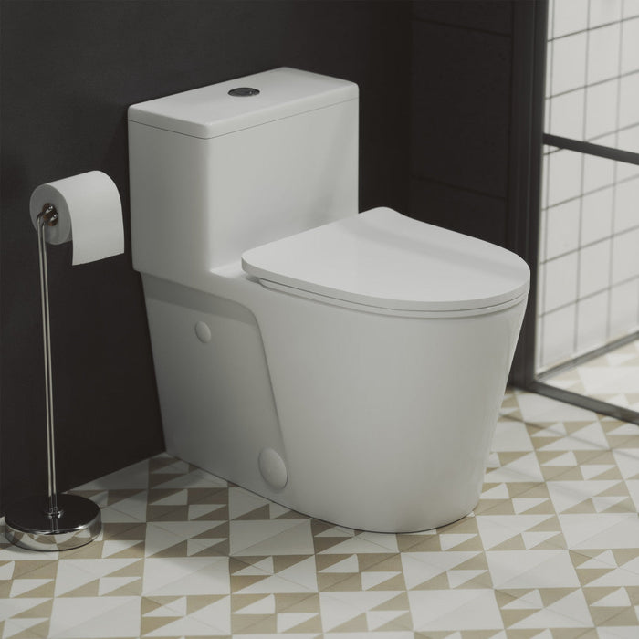 Swiss Madison Arles One-Piece Elongated Toilet Vortex Dual-Flush 0.8/1.18 gpf - SM-1T259