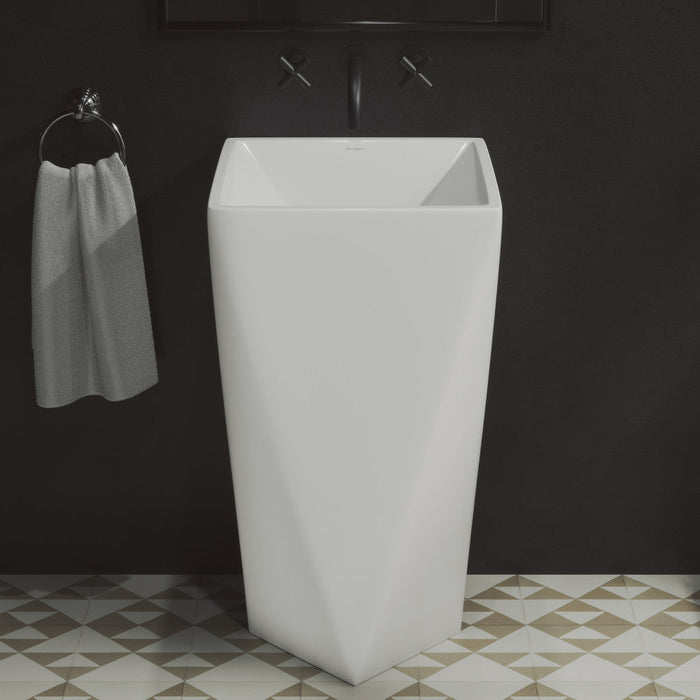 Swiss Madison Brusque One-Piece Pedestal Sink - SM-PS314