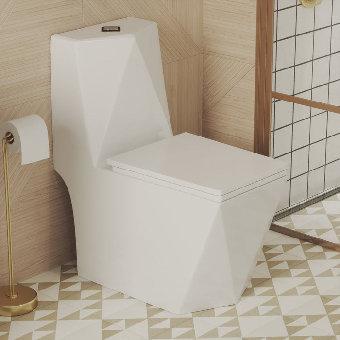 Swiss Madison Brusque One-Piece Square Toilet Dual-Flush 1.1/1.6 gpf - SM-1T290