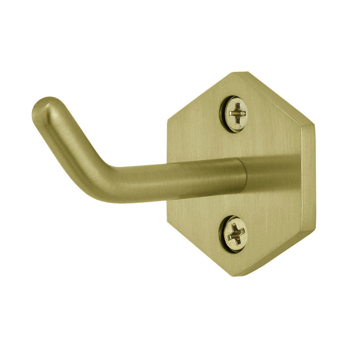 Swiss Madison Brusque Robe Hook in Brushed Gold - SM-RH02BG