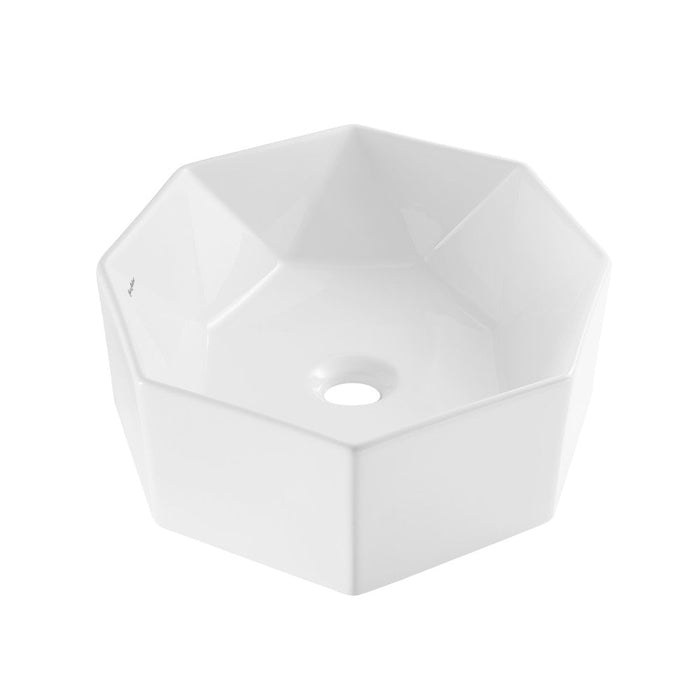 Swiss Madison Brusque Glossy White Ceramic Specialty Vessel Sink 19.25 in - SM-VS280