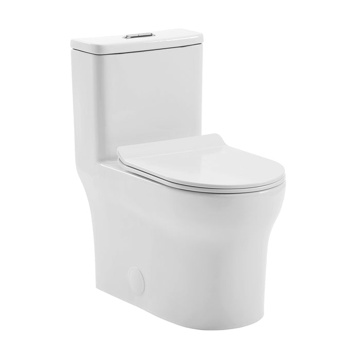 Swiss Madison Burdon One-Piece Elongated Toilet Vortex Dual-Flush 1.1/1.6 gpf - SM-1T111