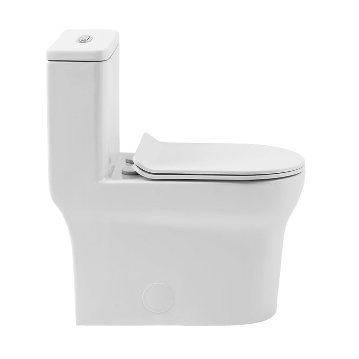 Swiss Madison Burdon One-Piece Elongated Toilet Vortex Dual-Flush 1.1/1.6 gpf - SM-1T111