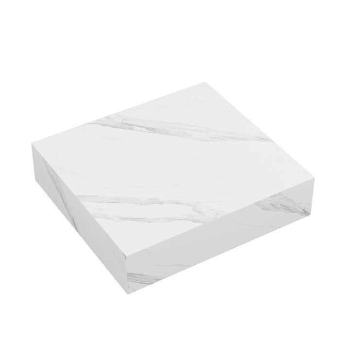 Swiss Madison Monaco 24" Floating Bathroom Shelf in White Marble(SM-VS252)