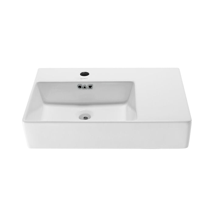 Swiss Madison St. Tropez 24 x 18 Ceramic Wall Hung Sink with Left Side Faucet Mount