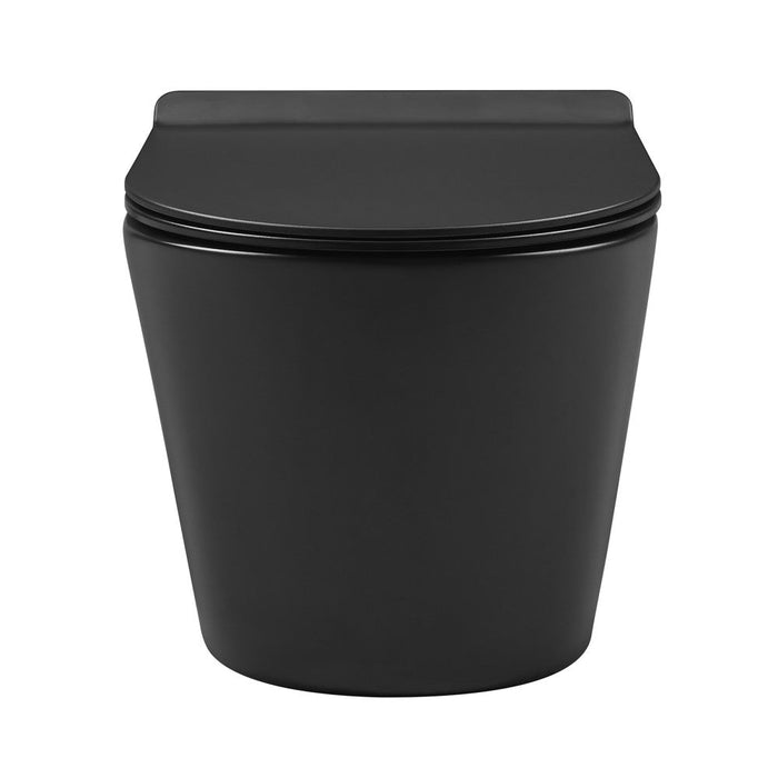 Swiss Madison Calice Wall-Hung Round Toilet Bowl in Matte Black - SM-WT465MB