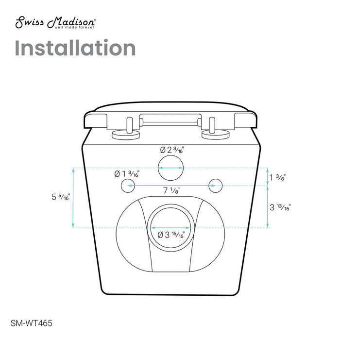 Swiss Madison Calice Wall-Hung Round Toilet Bowl - SM-WT465