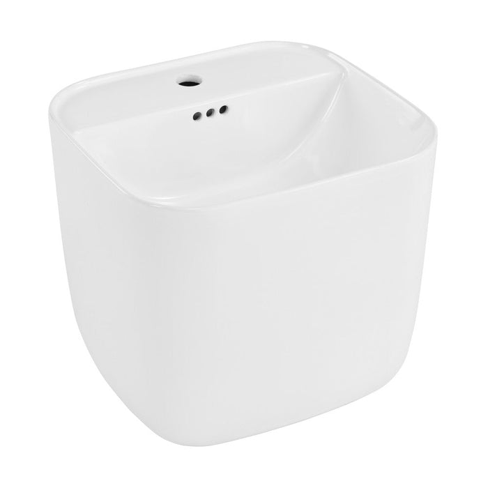 Swiss Madison Carre 17.5" Wall-Mount Bathroom Sink - SM-WS341