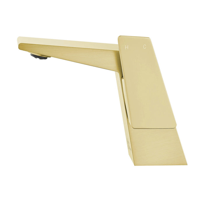 Swiss Madison Carre Single Hole, Single-Handle, Bathroom Faucet in Brushed Gold - SM-BF30BG