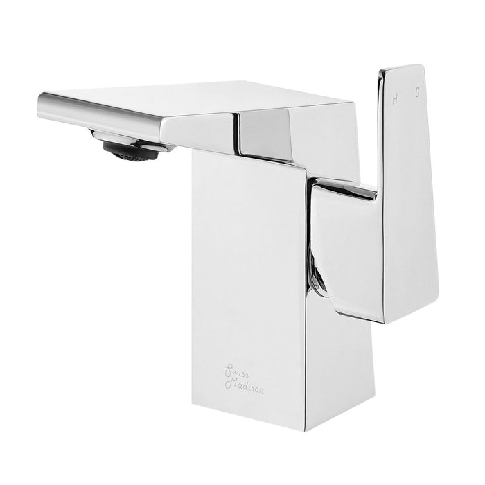 Swiss Madison Carre Single Hole, Single-Handle, Bathroom Faucet in Chrome - SM-BF30C