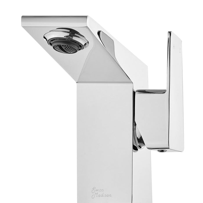 Swiss Madison Carre Single Hole, Single-Handle, Bathroom Faucet in Chrome - SM-BF30C