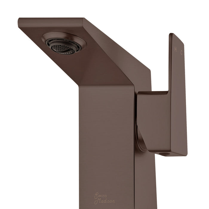 Swiss Madison Carre Single Hole, Single-Handle, Bathroom Faucet in Oil Rubbed Bronze - SM-BF30OR