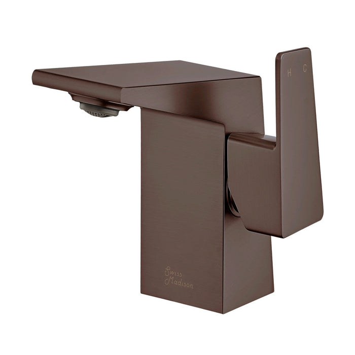 Swiss Madison Carre Single Hole, Single-Handle, Bathroom Faucet in Oil Rubbed Bronze - SM-BF30OR