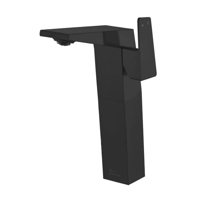 Swiss Madison Carre Single Hole, Single-Handle, High Arc Bathroom Faucet in Matte Black - SM-BF31MB