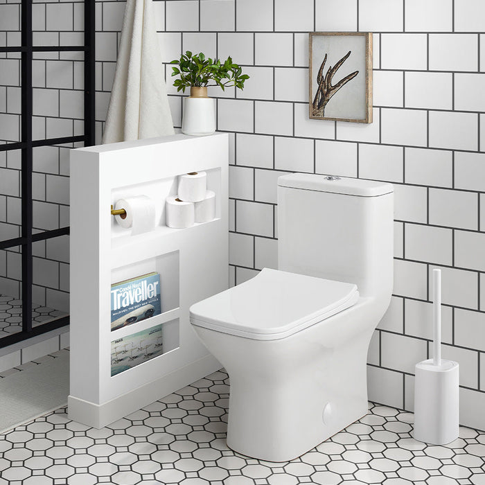 Swiss Madison Carre One-Piece Square Toilet Dual-Flush 1.1/1.6 gpf - SM-1T256